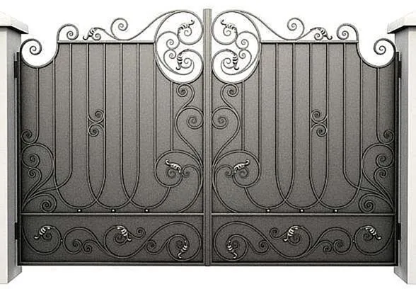 Распашные ворота Commander-15 (Нитроэмаль) - внешняя сторона